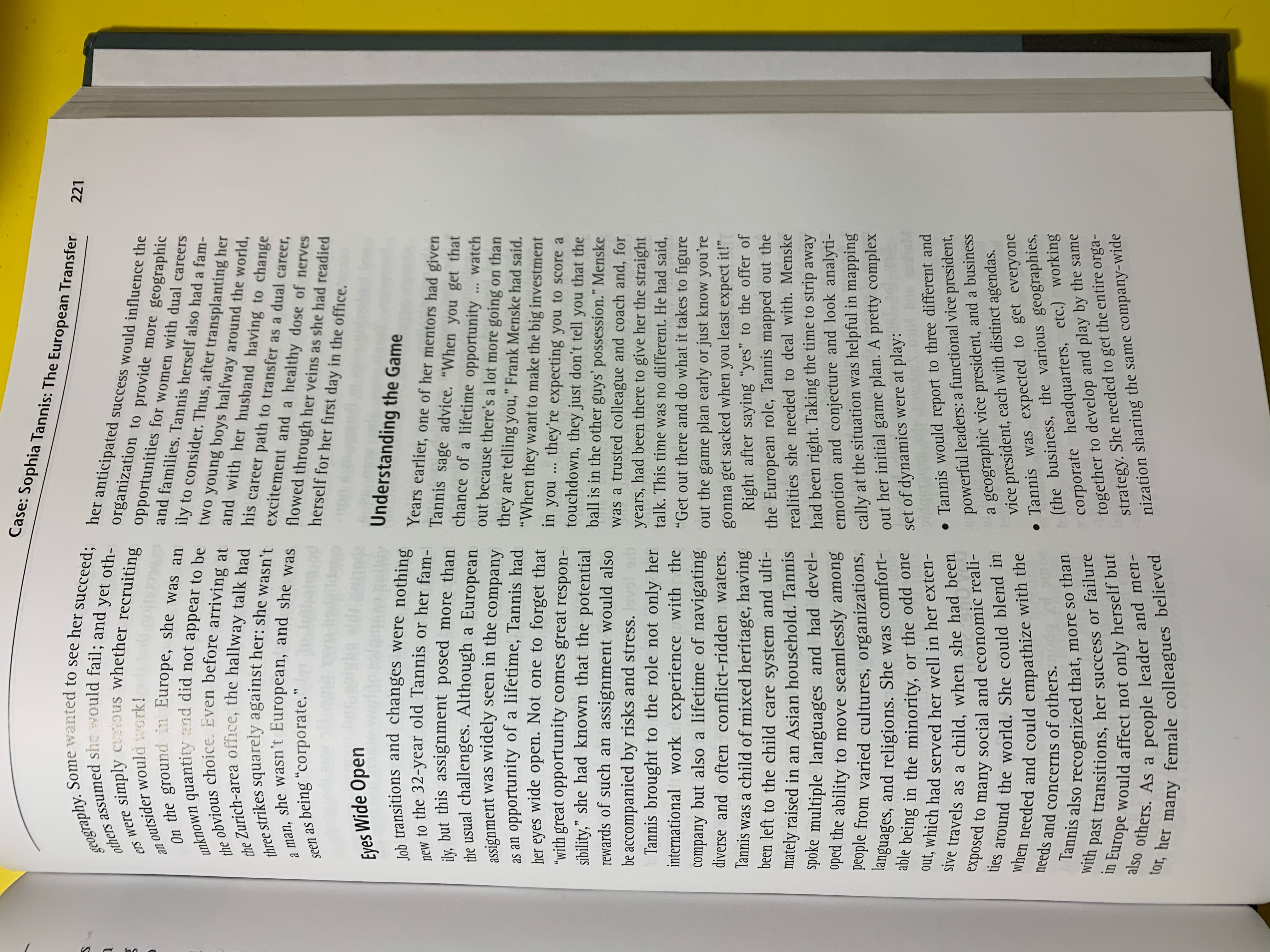 transition? What else could she have done? \f\f\f\f\f\f\f\f