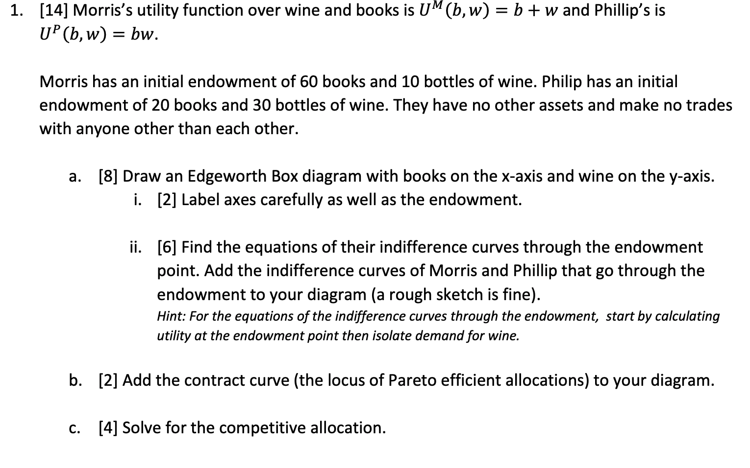I don't understand the second question in part a) ii). Any help