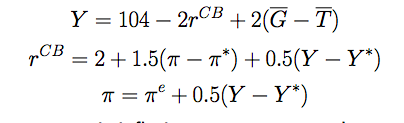 Consider the following 3-equation model: \f