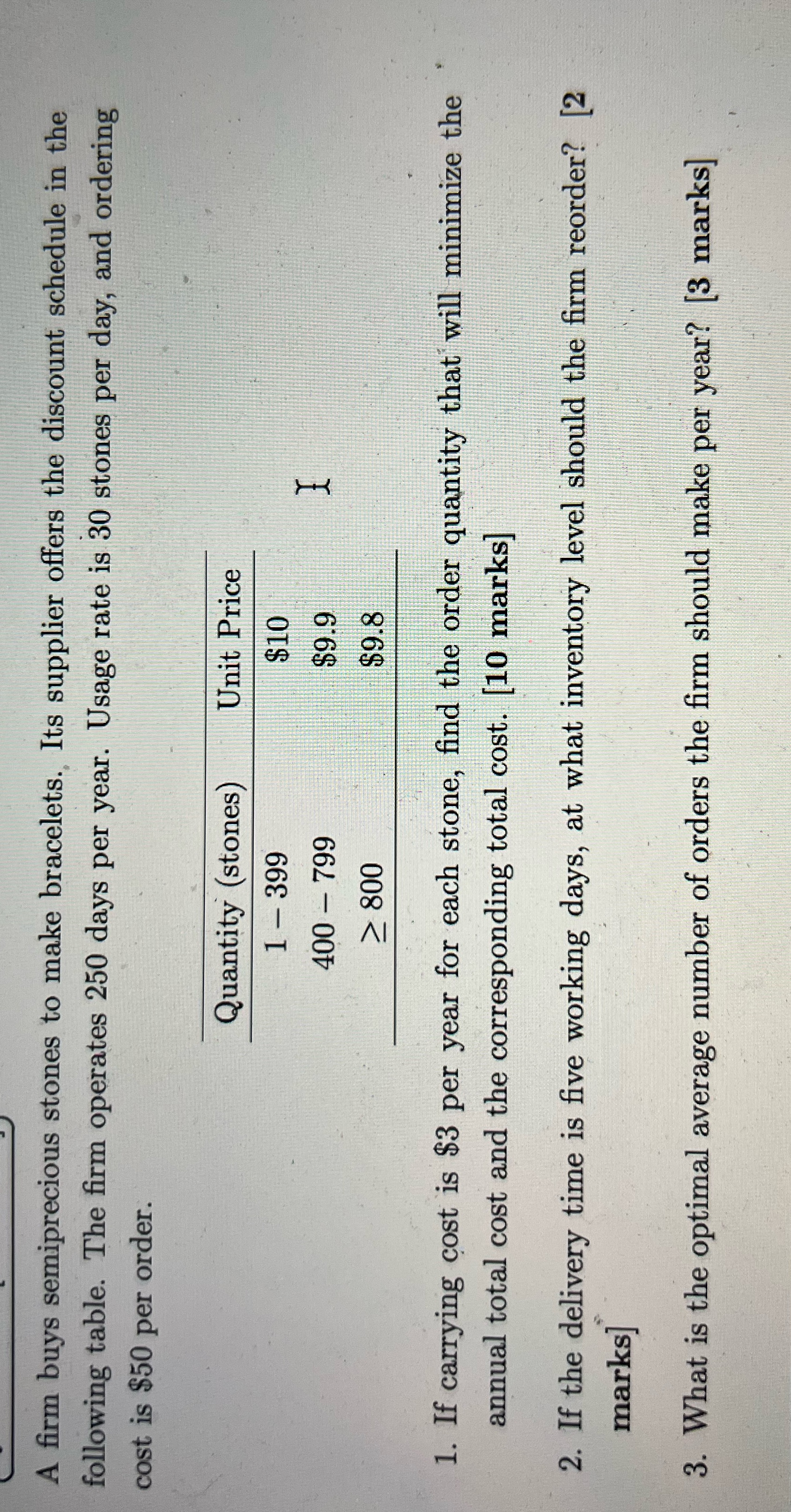 If there's any graph please draw it on paper A firm buys