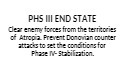 PHS III END STATE