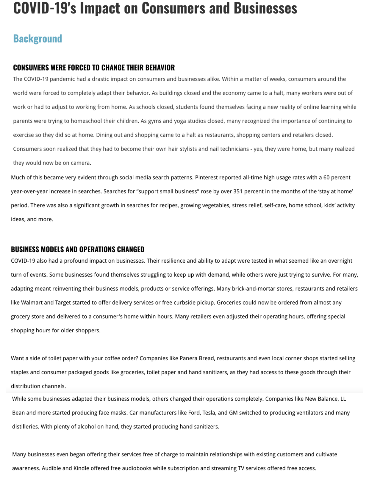 Please help with answers using the information below. Mini Case 1: Hair