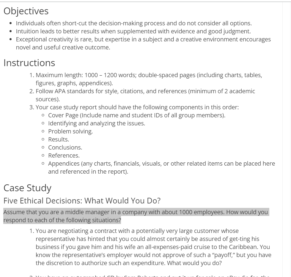 Objectives - Individuals often shortcut the decisionmaking process and do not