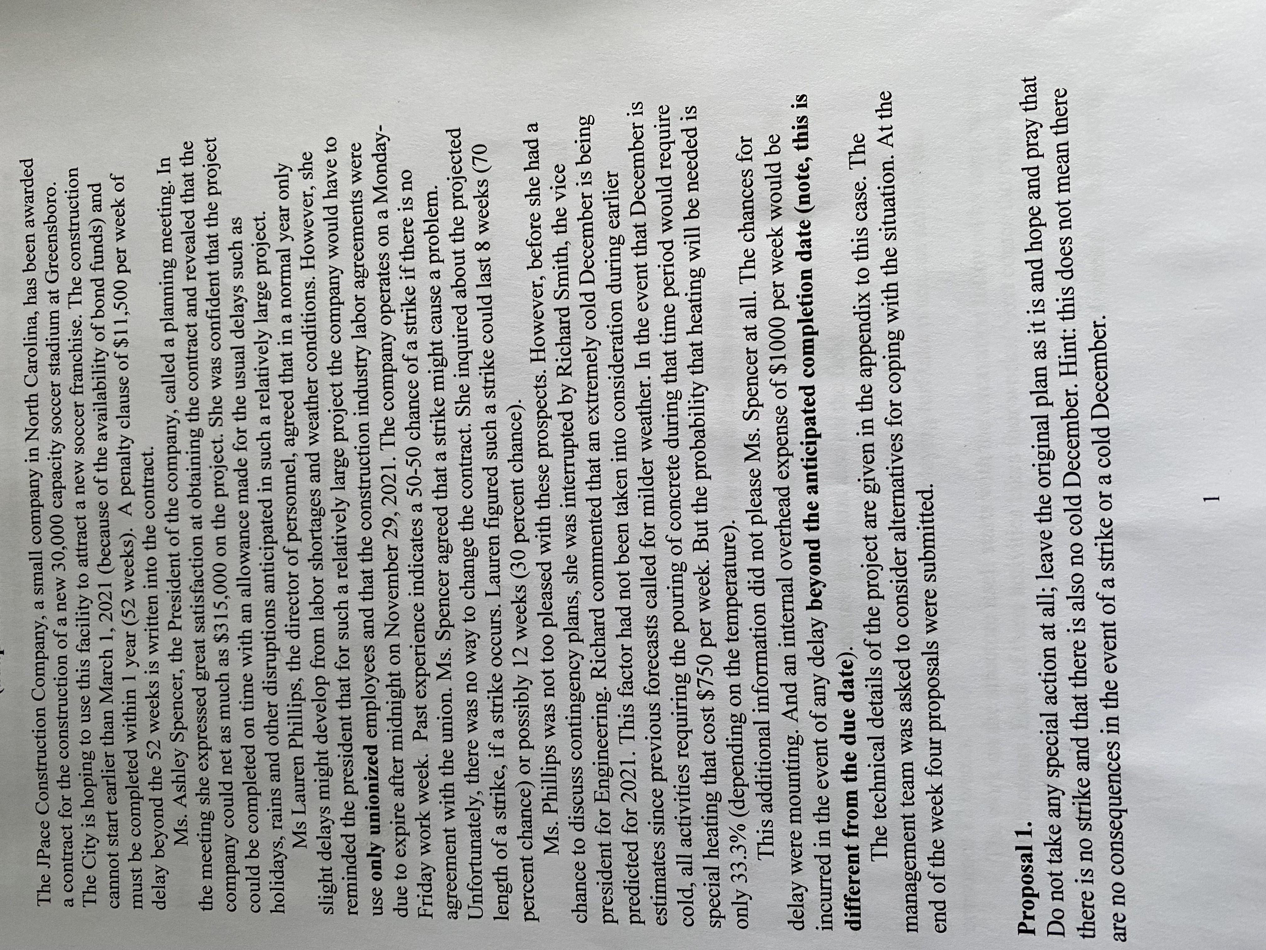 This is a project Management Question. Please, help to solve this question