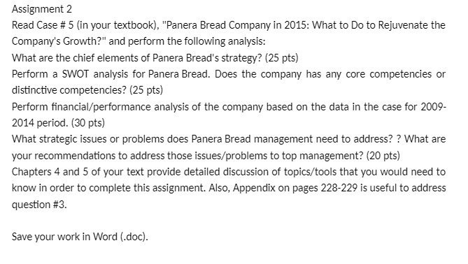  Assignment 2 Read Case # 5 ( in your textbook )
