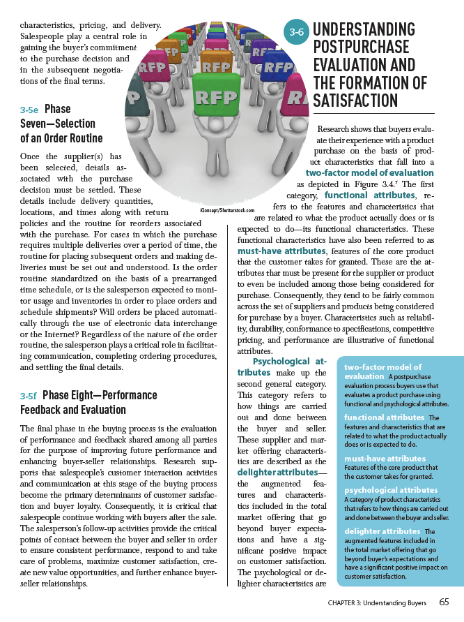 After reading Chapter 3 (images attached) , explain how functional attributes and