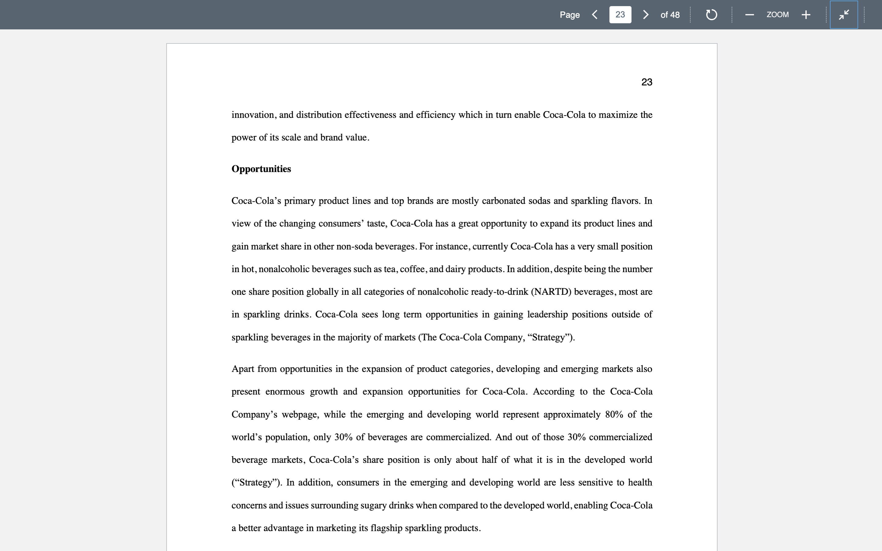 Nike company Exhibit 3 - Strategic Factor Analysis Summary (SFAS) Table Exhibit