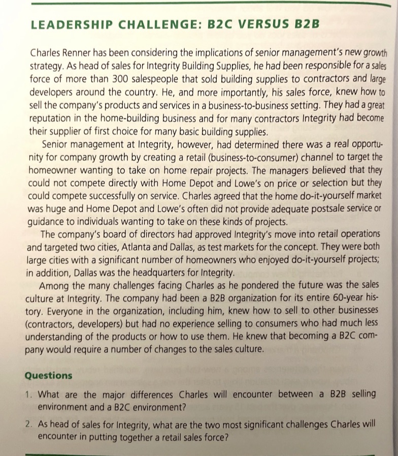 Can you help me suggest something about the question given below LEADERSHIP