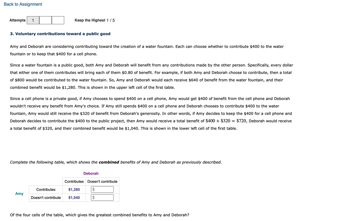 Back to Assignment Attempts 1 Keep the Highest 1 / 5