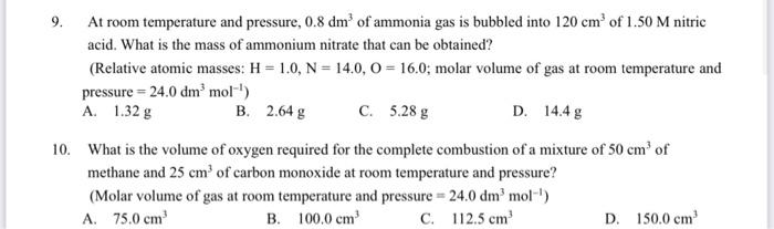 Please help with this two questions , thank you so much 9.