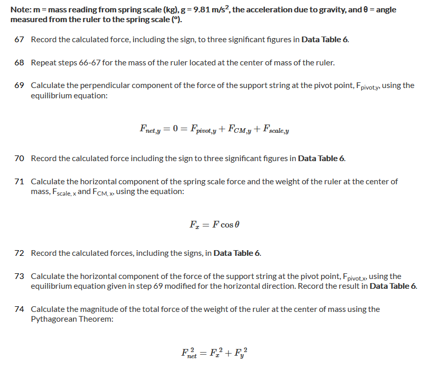 Average mass of 1 washer [g] Mass of ruler {g} Data Table