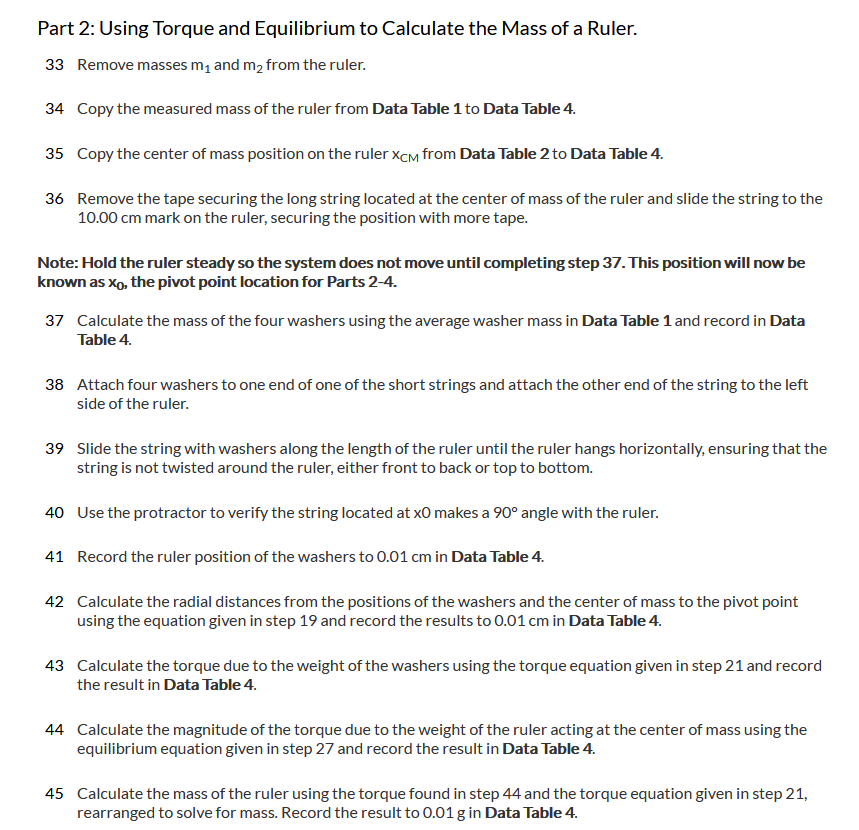 between the torque provided by the spring scale and the theoretical torque