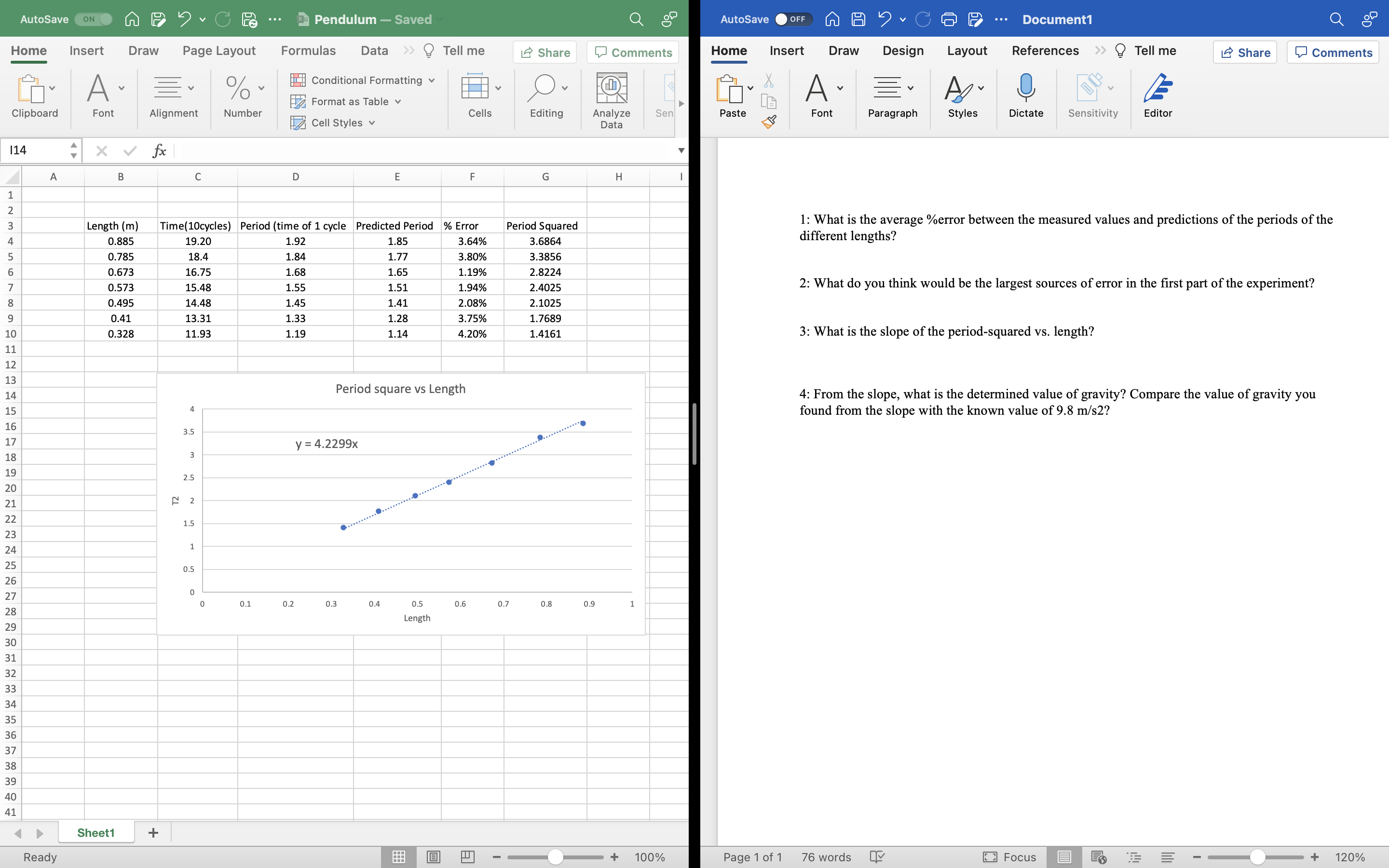  AutoSave ON A e ) . C P ... Pendulum -