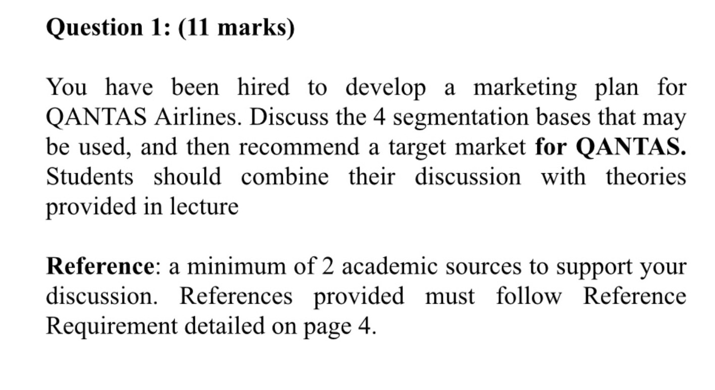  Question 1: (11 marks) You have been hired to develop a