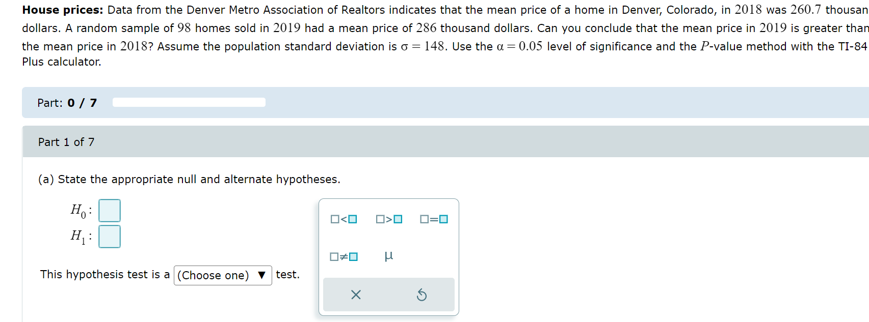 113. A random sample of 20 students who took the test in