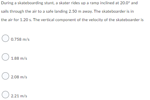 the same acceleration. What is the acceleration of a truck travelling at