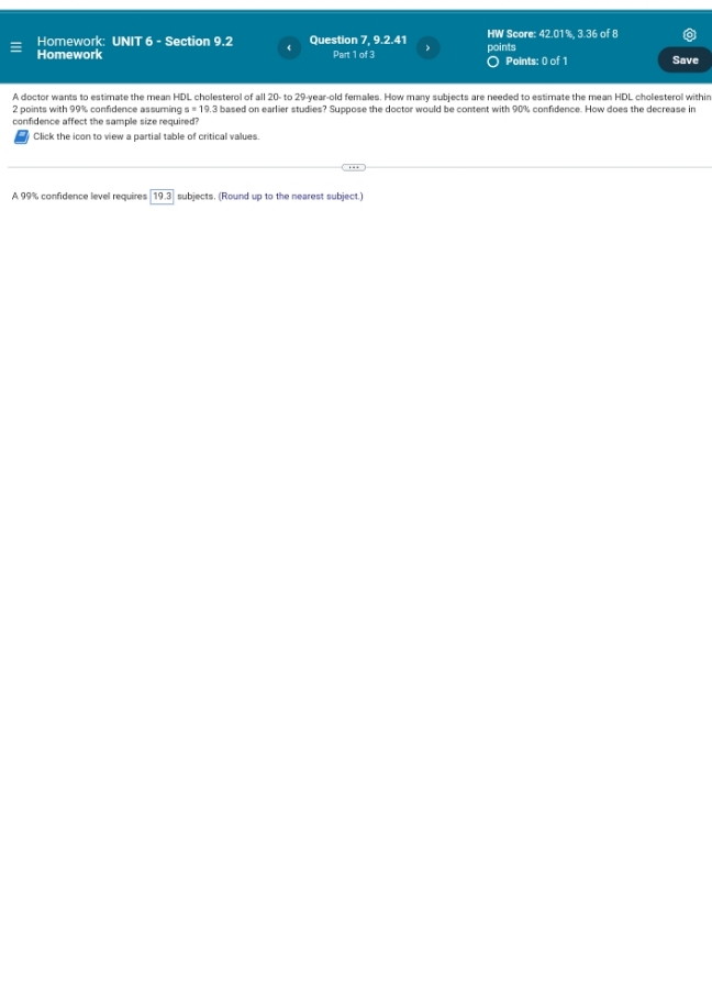 solve this question E Homework: UNIT 6 - Section 9.2 Question 7,