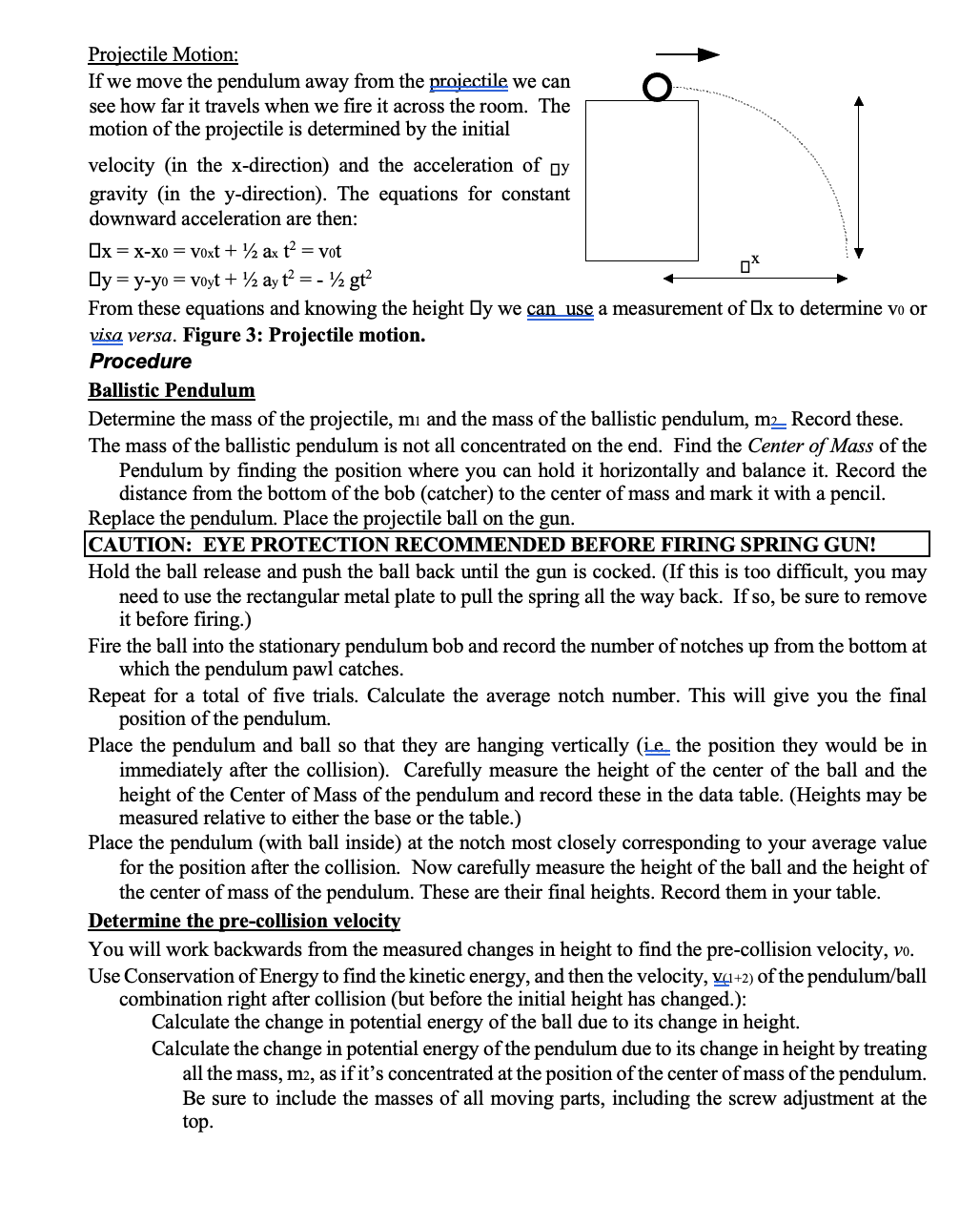 90min.) (12r16l15) Introduction In this lab we will use conservation of energy