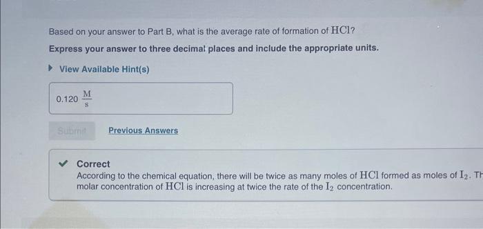 average rate of change of H2? Remember that reactant concentrations decrease over