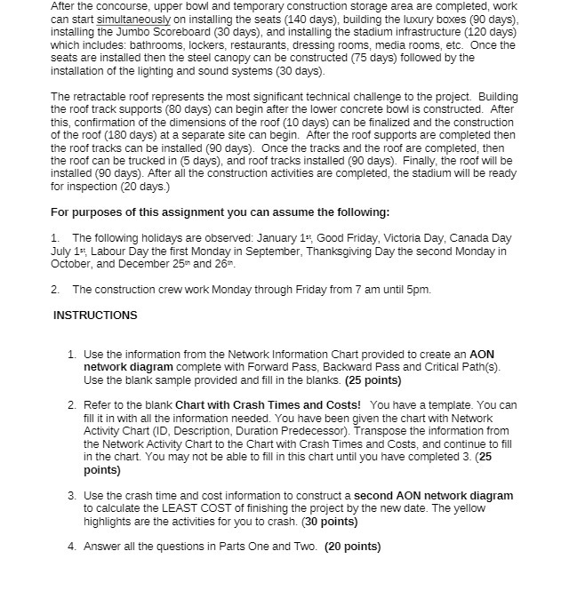 After the concourse, upper bowl and temporary construction storage area are