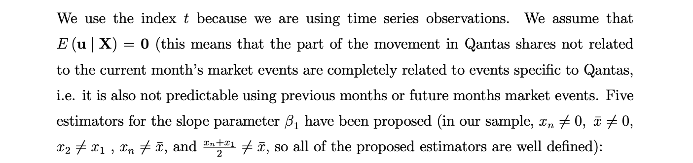minus risk free rate of return (say the 3 month term deposit