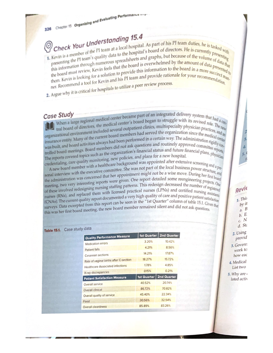 reading the Case Study, answer the following questions and submit your answers