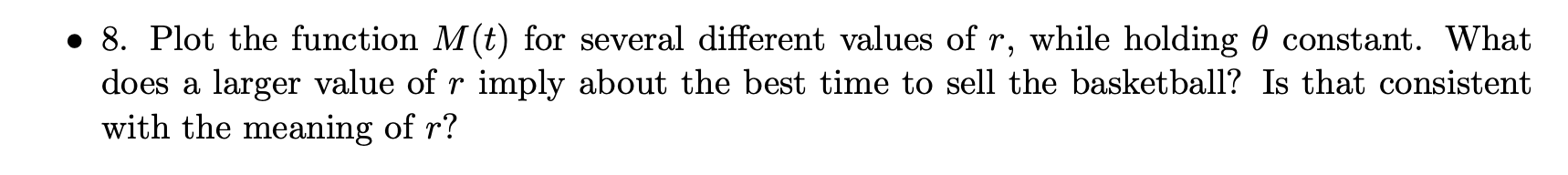 I need help answering #8. Please let me know if you need