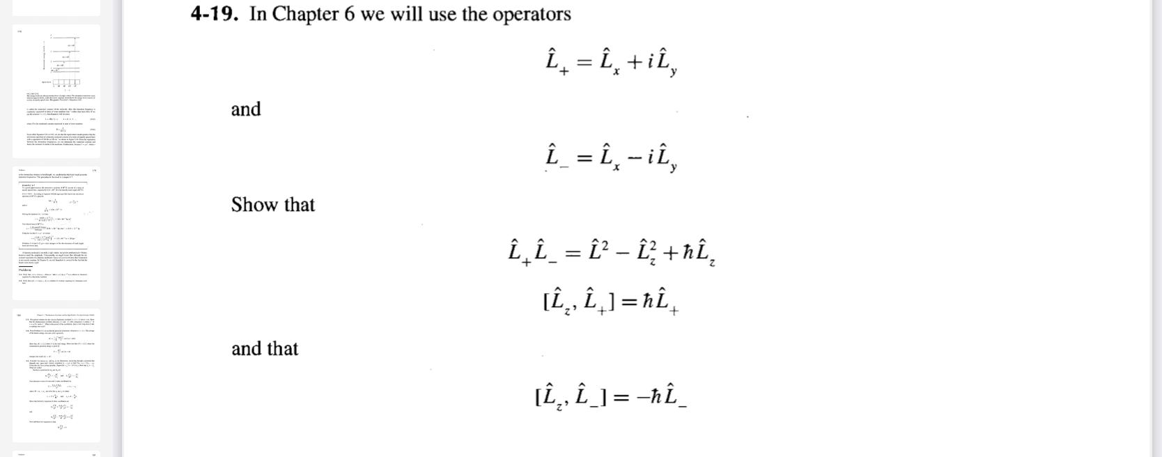  4-19. In Chapter 6 we will use the operators . =