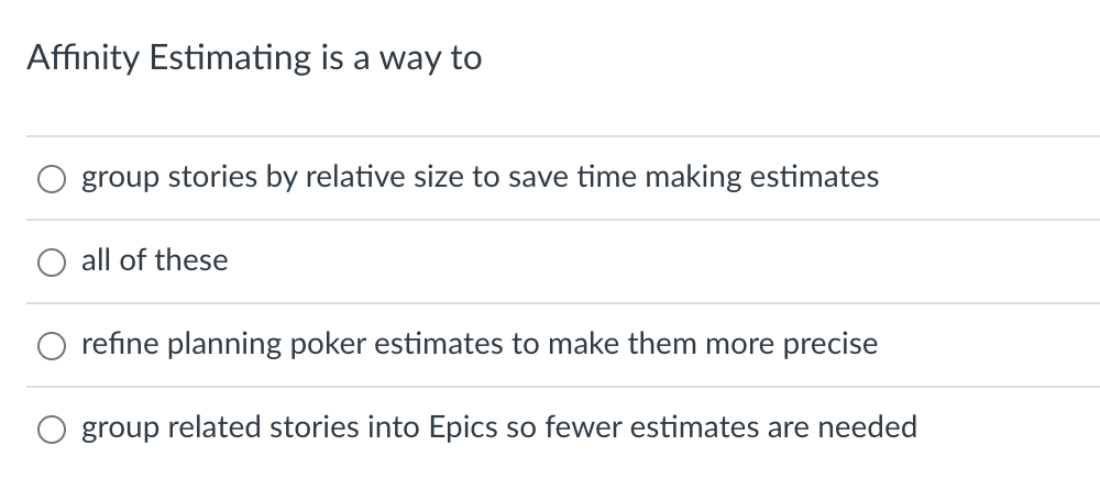 and Stories is: O Epics are decomposed into stories which can gen
