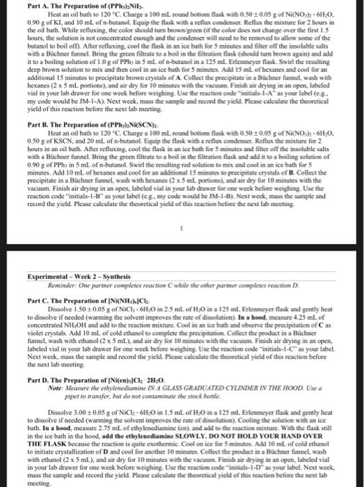 what are the balanced equations for A,B, C and D Part A.