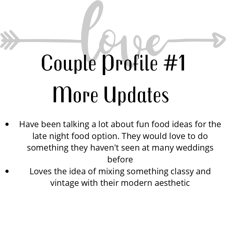 PART 2 - This partDOES REFERENCE the Couple Profilesfrom Assignment 2 and