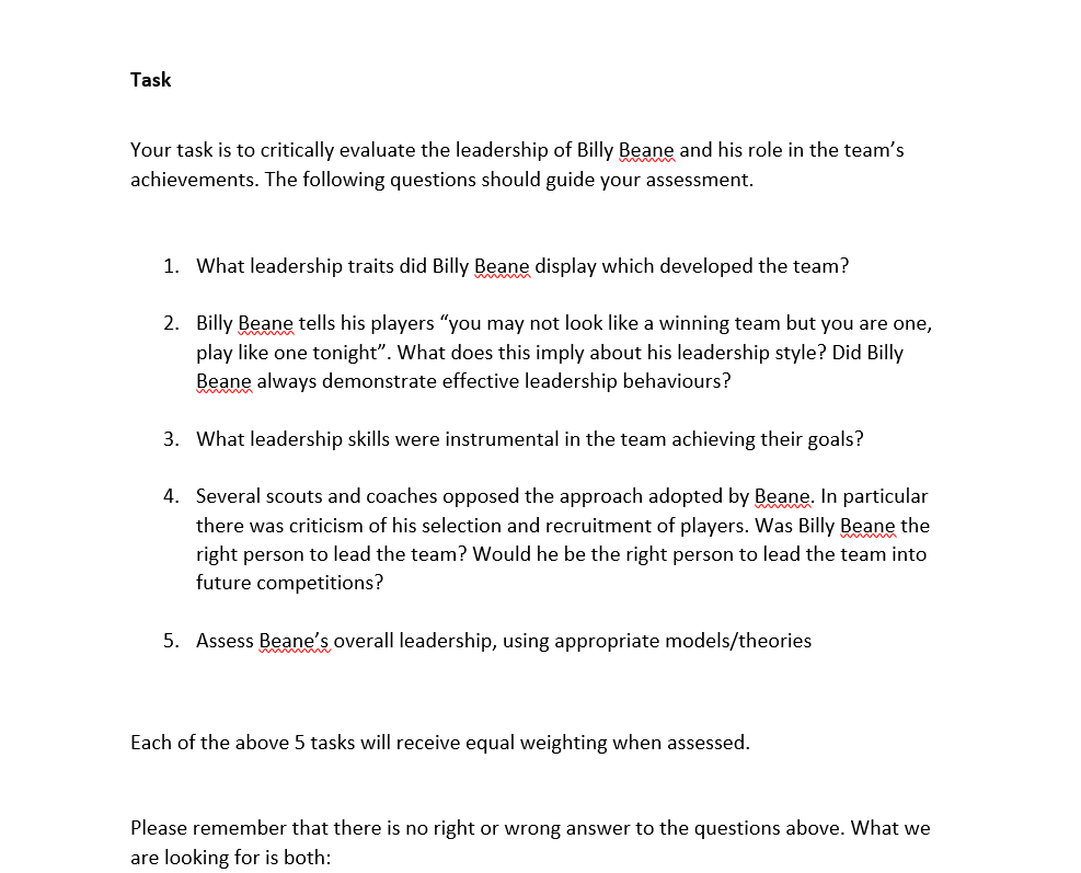 the film will be shown in class. This section should last for