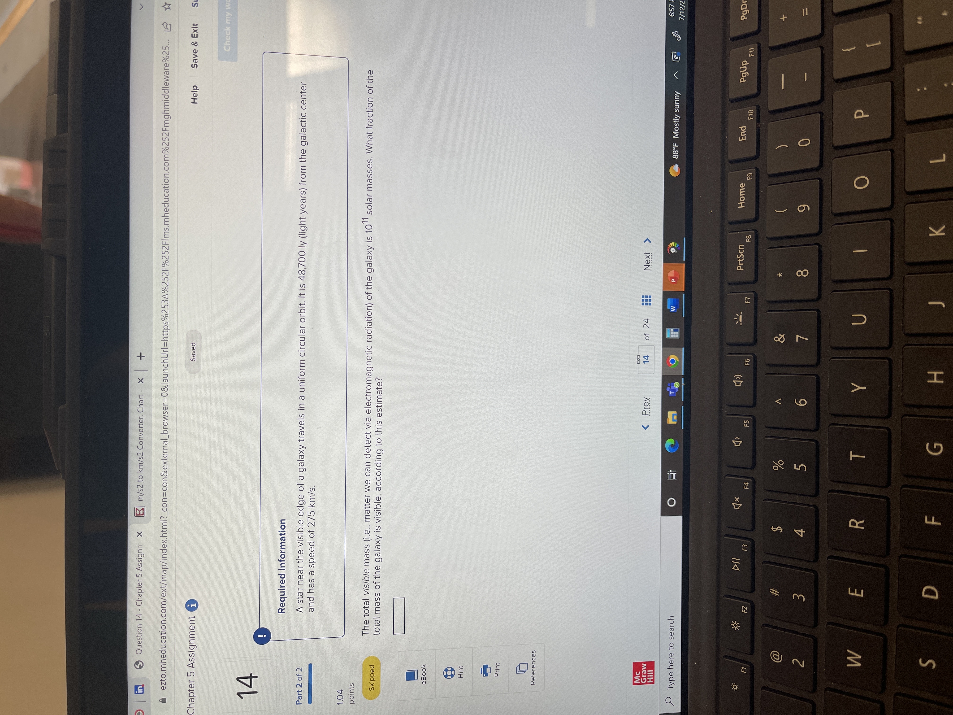  in Question 14 - Chapter 5 Assignn X 3 m/s2 to