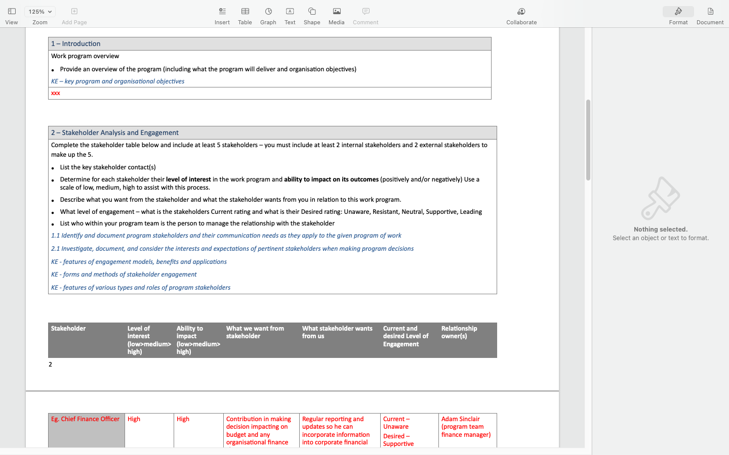 125% v A View Zoom Add Page Insert Table Graph Text