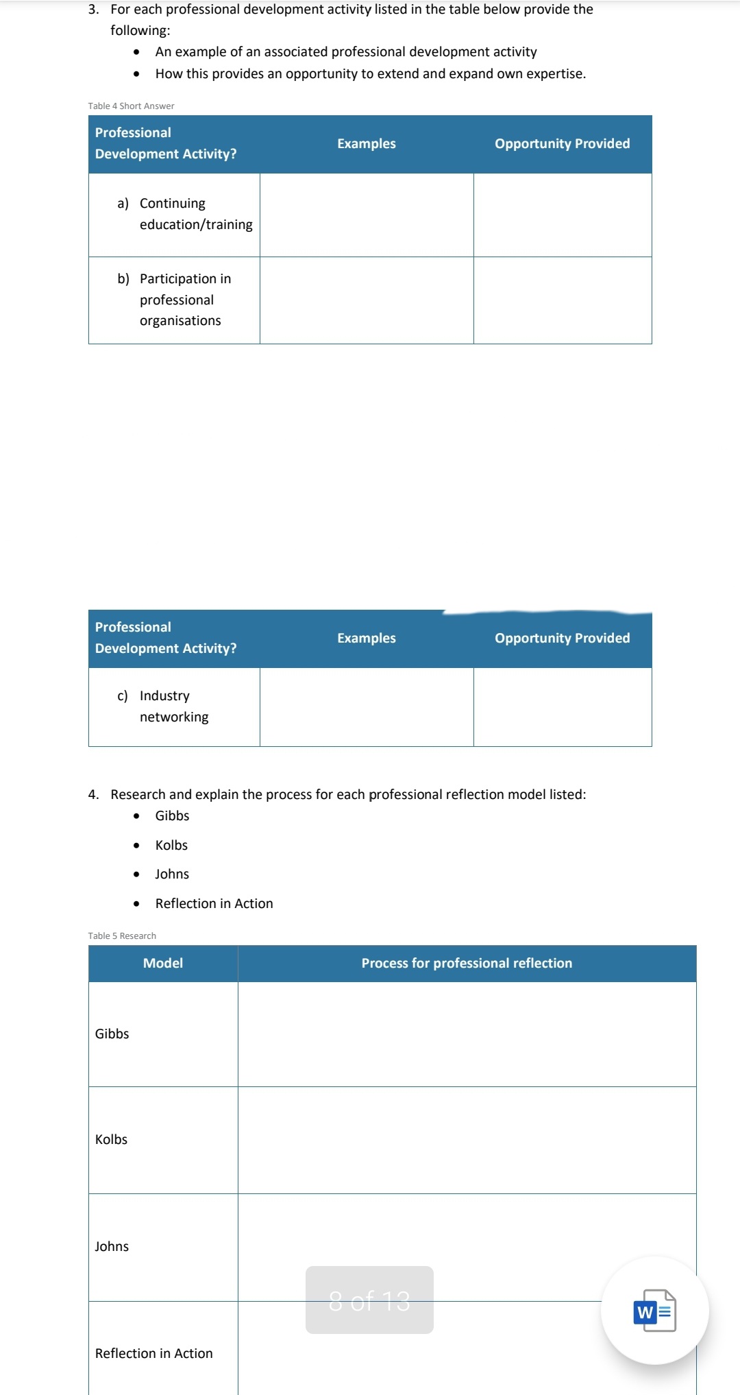 certain considerations you must take into account Match the considerations below with