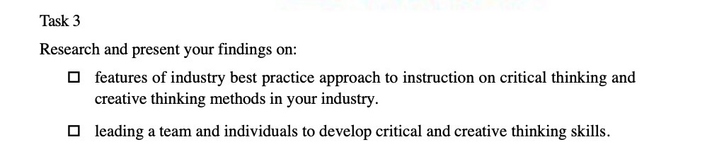 Task 3 Research and present your findings on: O features of