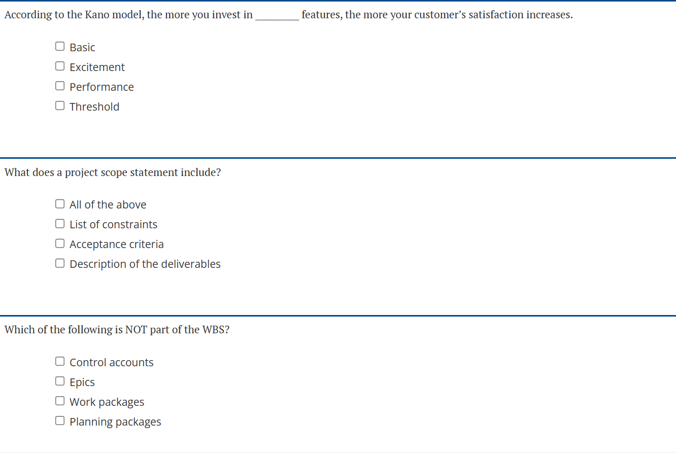for your project, what should always be your top priority? C] Efficient