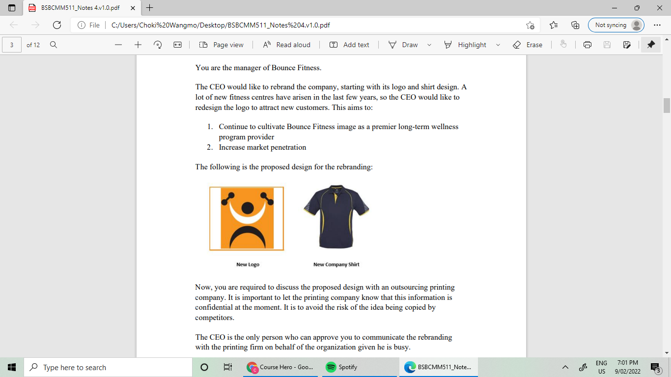 DE BSBCMM511_Notes 4.v1.0.pdf X + X C File | C:/Users/Choki%20Wangmo/Desktop/BSBCMM511_Notes%204.v1.0.pdf Not