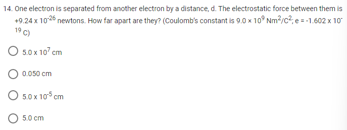 2.50 x 1018 e O 1.60 x 10 Be 6.40 x 1020