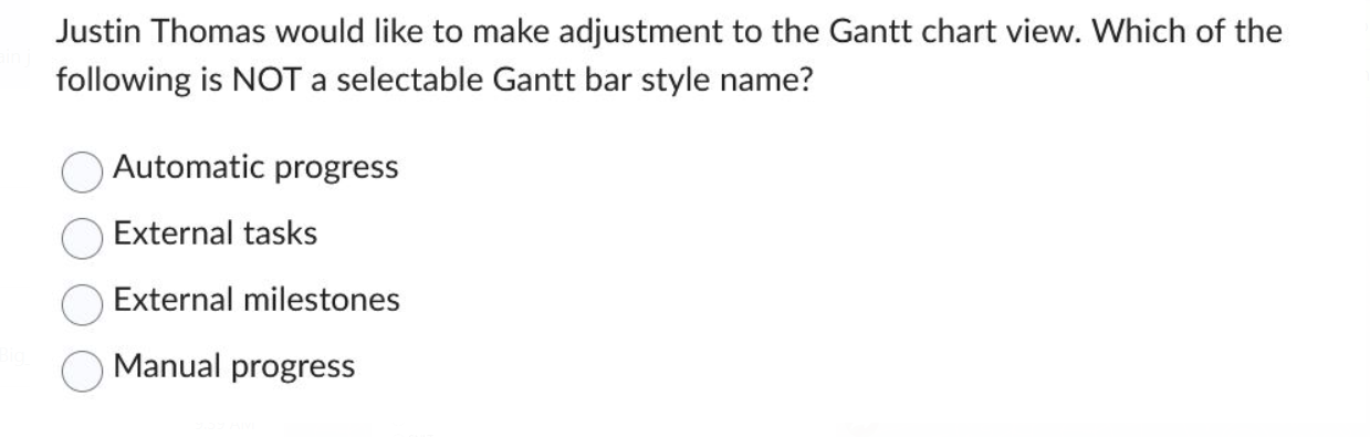describe last ones Fazila is planning a project that must be completed