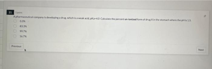  If point A pharmaceutical company is developing a drug, which is