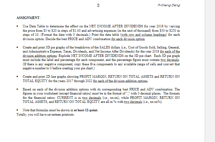 either one, two or three new divisions. Please note that this company