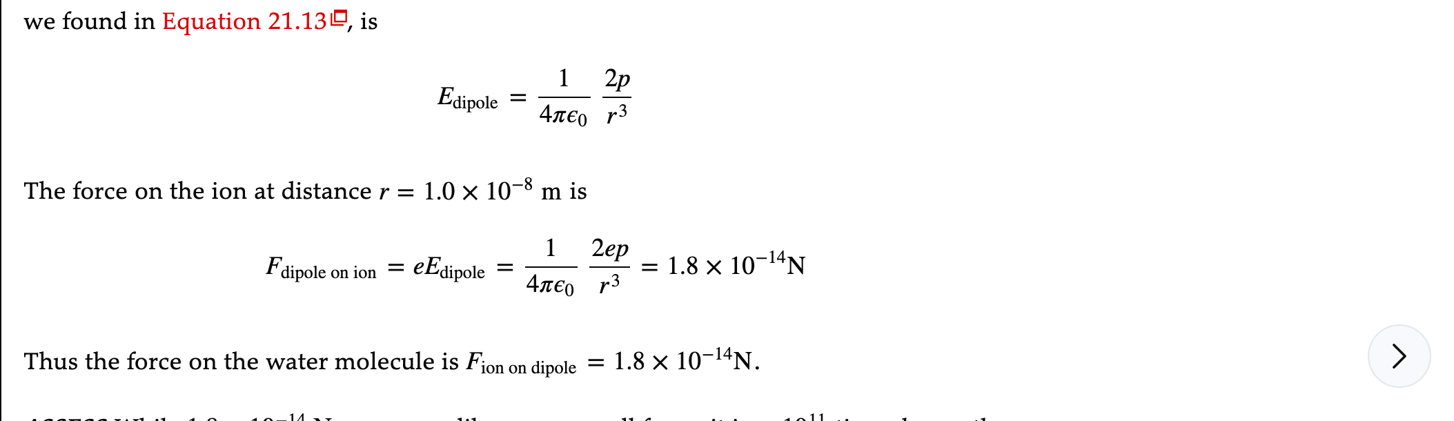 The water molecule H2O has a permanent dipole moment of magnitude 6.2