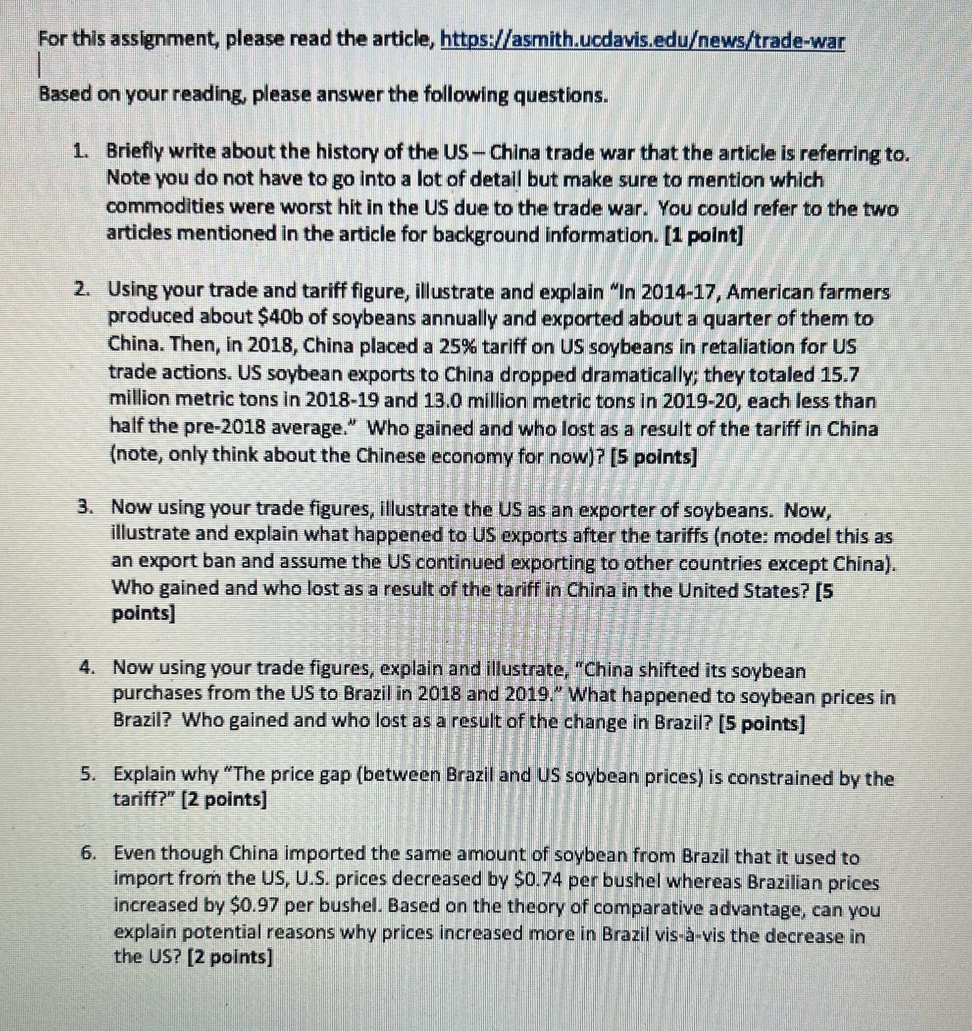 Please answer questions 1-6 using the link provided. Please provide graphs and