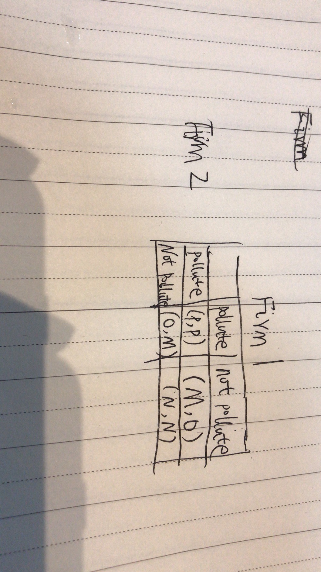 I got a essay question concering game theory. The background information is