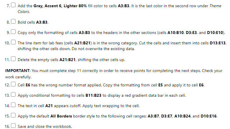 you complete them. 1. Open the start file EX2021-ChallengeYourself-2-4. The file will
