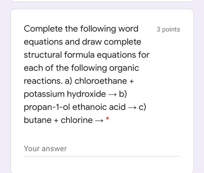 Please answer these two questions and draw the three compound for