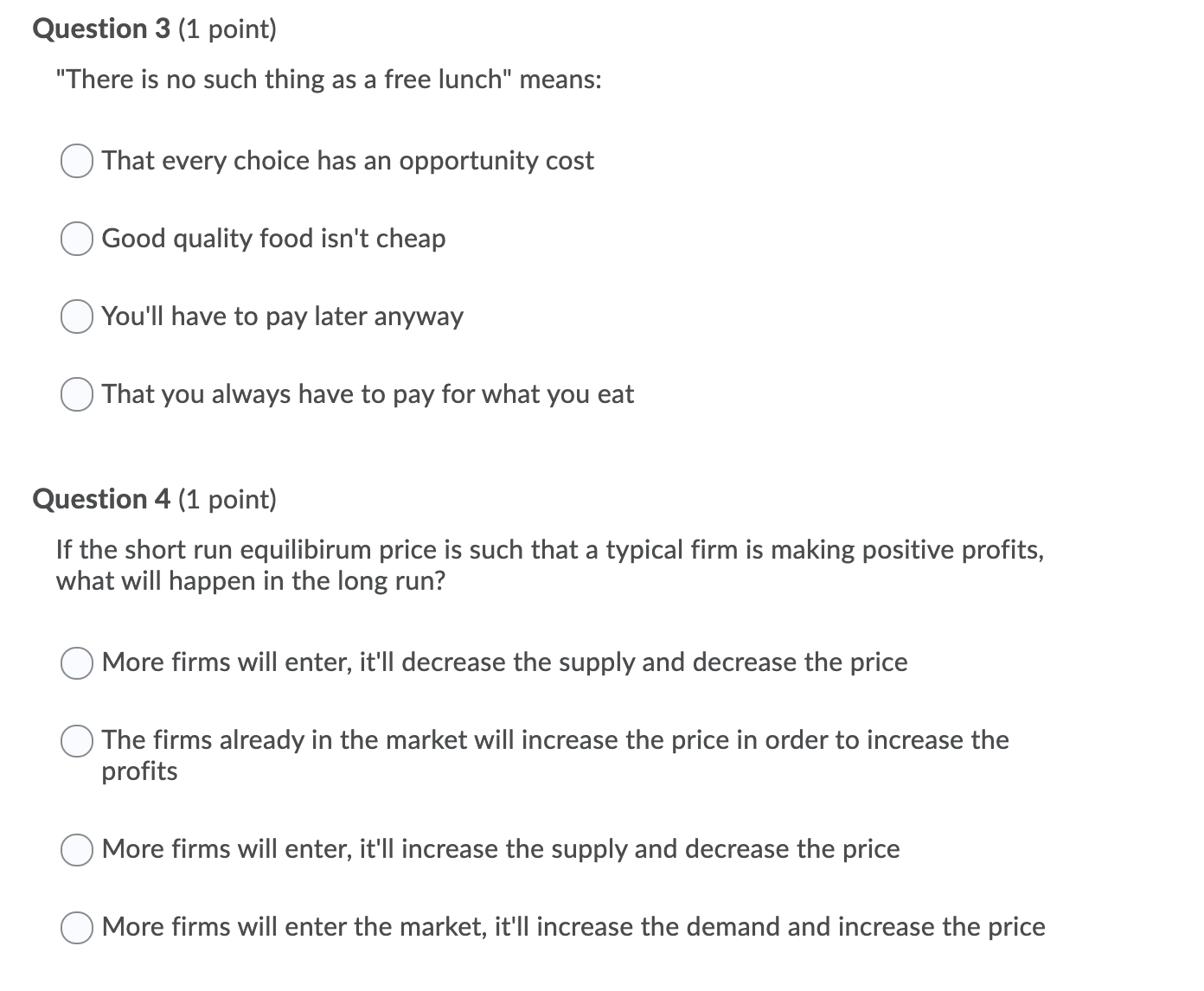 please help, i dont understand, please explain Question 3 (1 point) "There