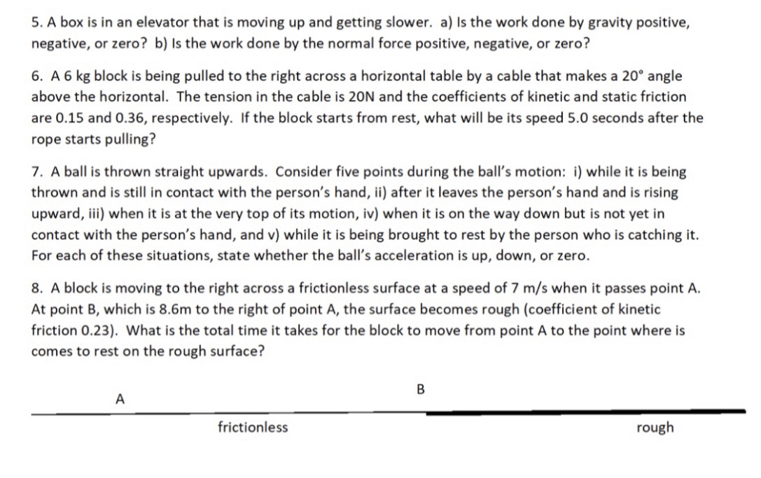 S. A box is in an elevator that is moving up