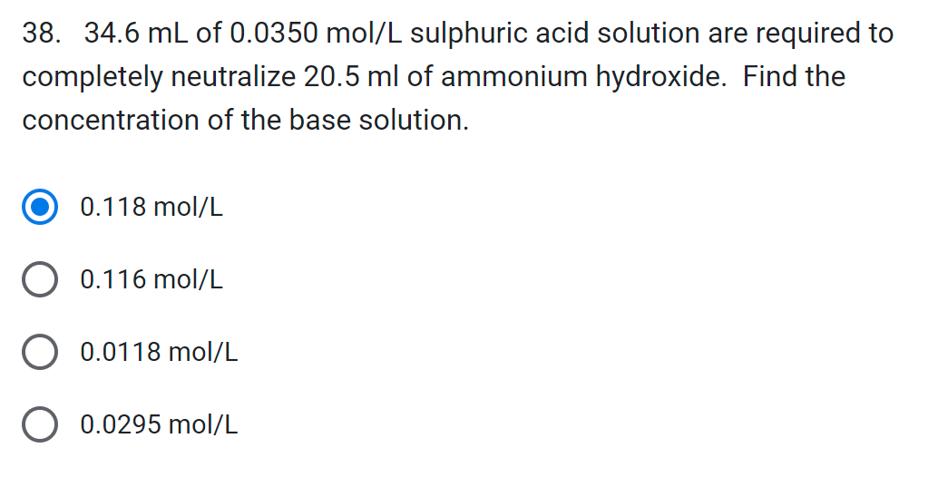 B A 37. A student performs 5 indicator tests on a solution